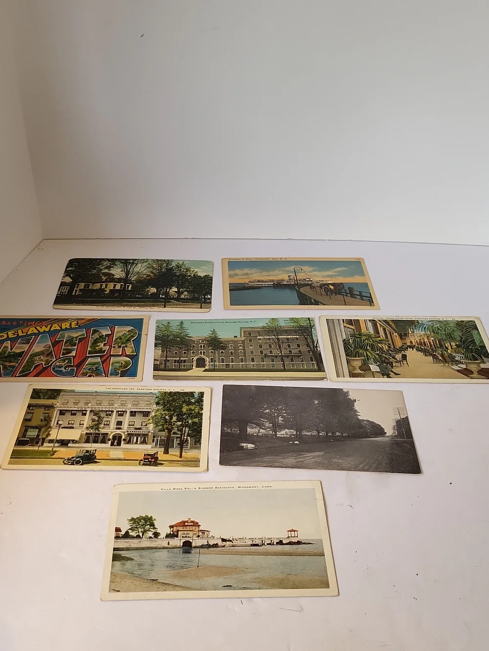 Vintage East Coast Travel Postcards Used/Unused Set Of 8 1912-1977